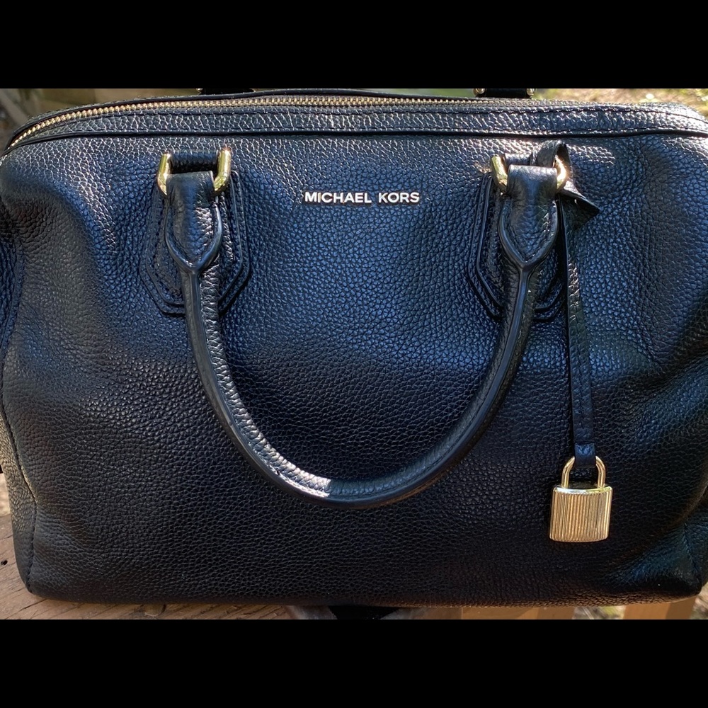 Michael Kors black and gold purse